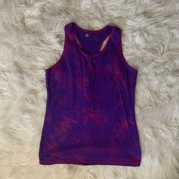 Xersion Purple Stars Tank Top Girls XL 14/16 - Picture 2 of 5